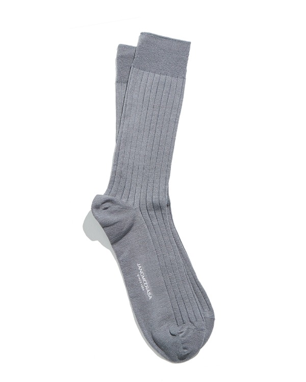Ribbed Socks Light Gray_2